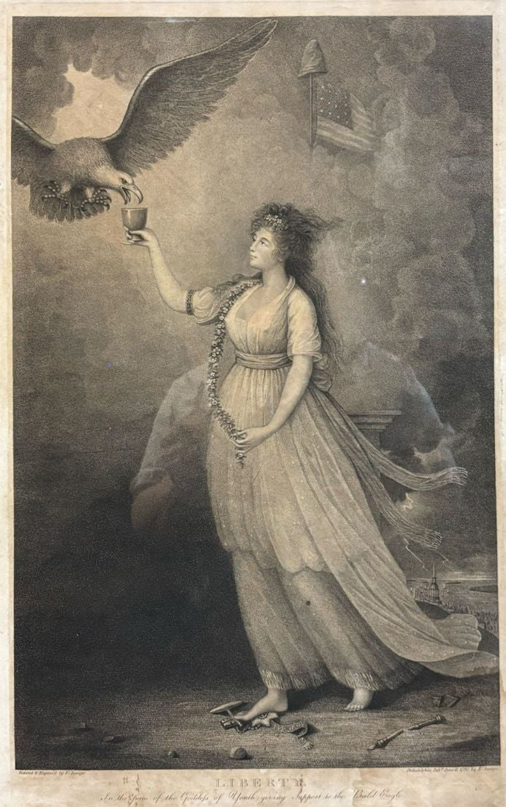 Liberty In the Form of the Goddess of Youth Giving Support to the Bal