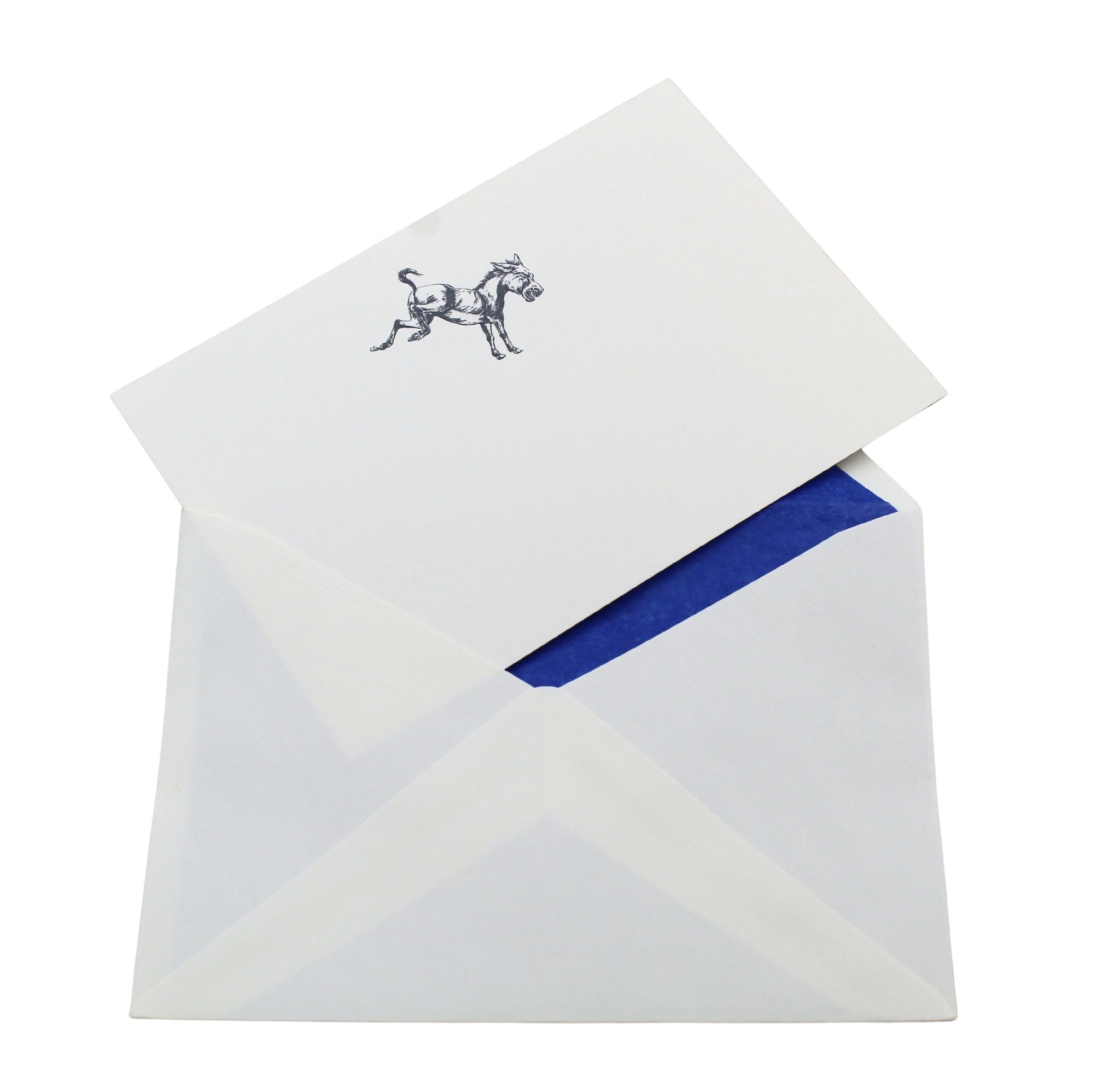 Limited Edition Donkey Embossed Notecards and Envelopes Set of 12 - The Great Republic