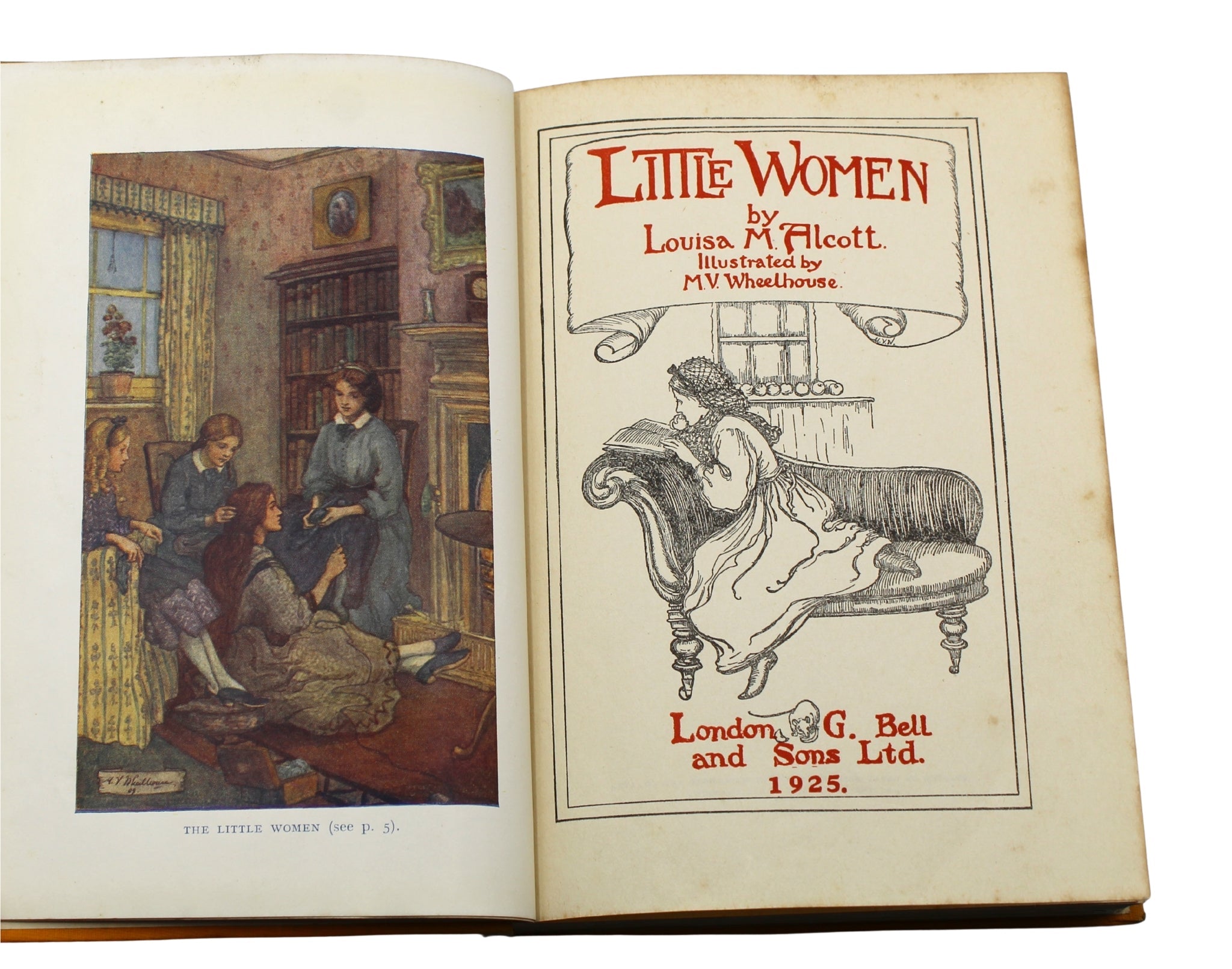 Little Women by Louisa May Alcott, Illustrated by M.V. Wheelhouse, 1925 - The Great Republic