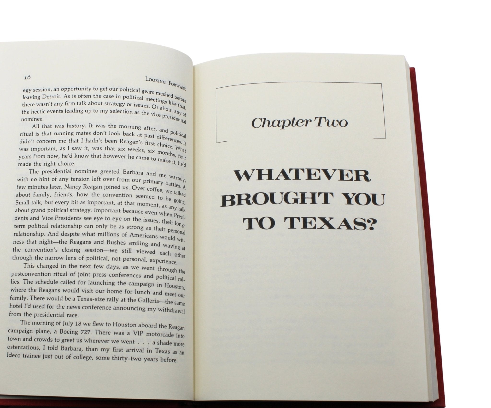 Looking Forward: An Autobiography, Signed by George Bush, First Edition, 1987 - The Great Republic