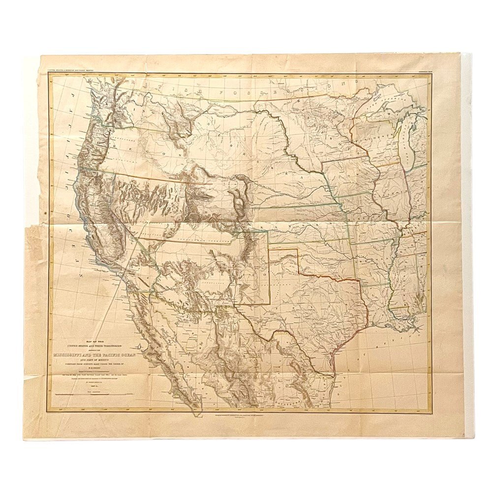 "Map of the United States and Their Territories" by Thomas Jekyll, 1857-8 - The Great Republic