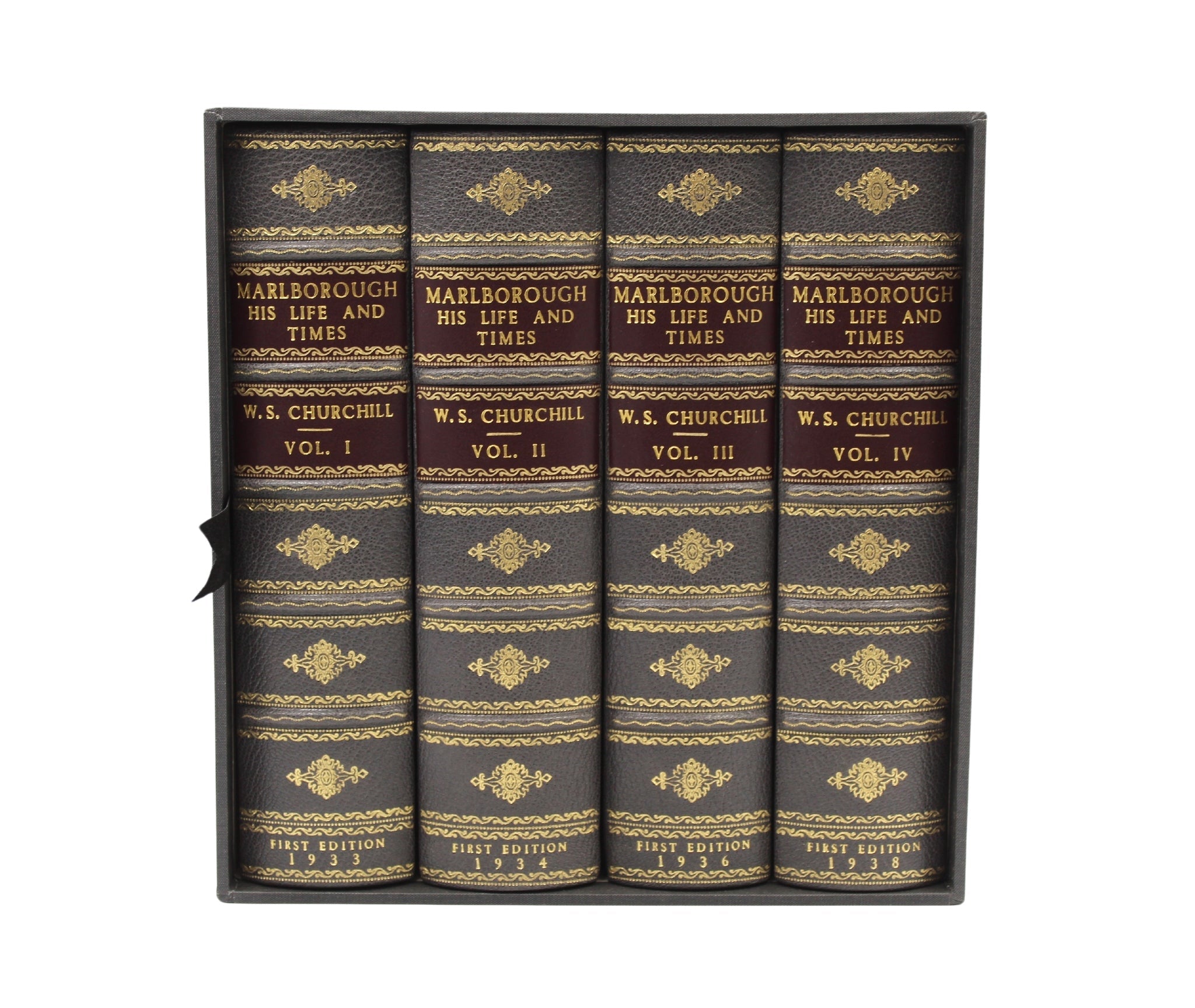 Marlborough: His Life and Times, by Winston S. Churchill, First Edition, Four Volume Set, 1933 - 38 - The Great Republic
