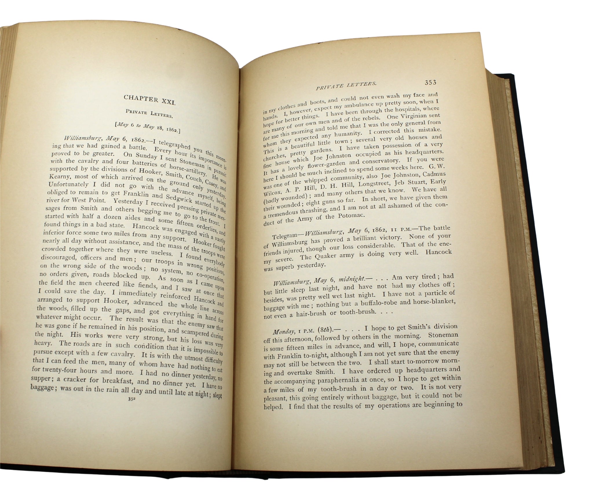 McClellan's Own Story: The War for the Union by George B. McClellan, First Edition in Original Boards, 1887 - The Great Republic