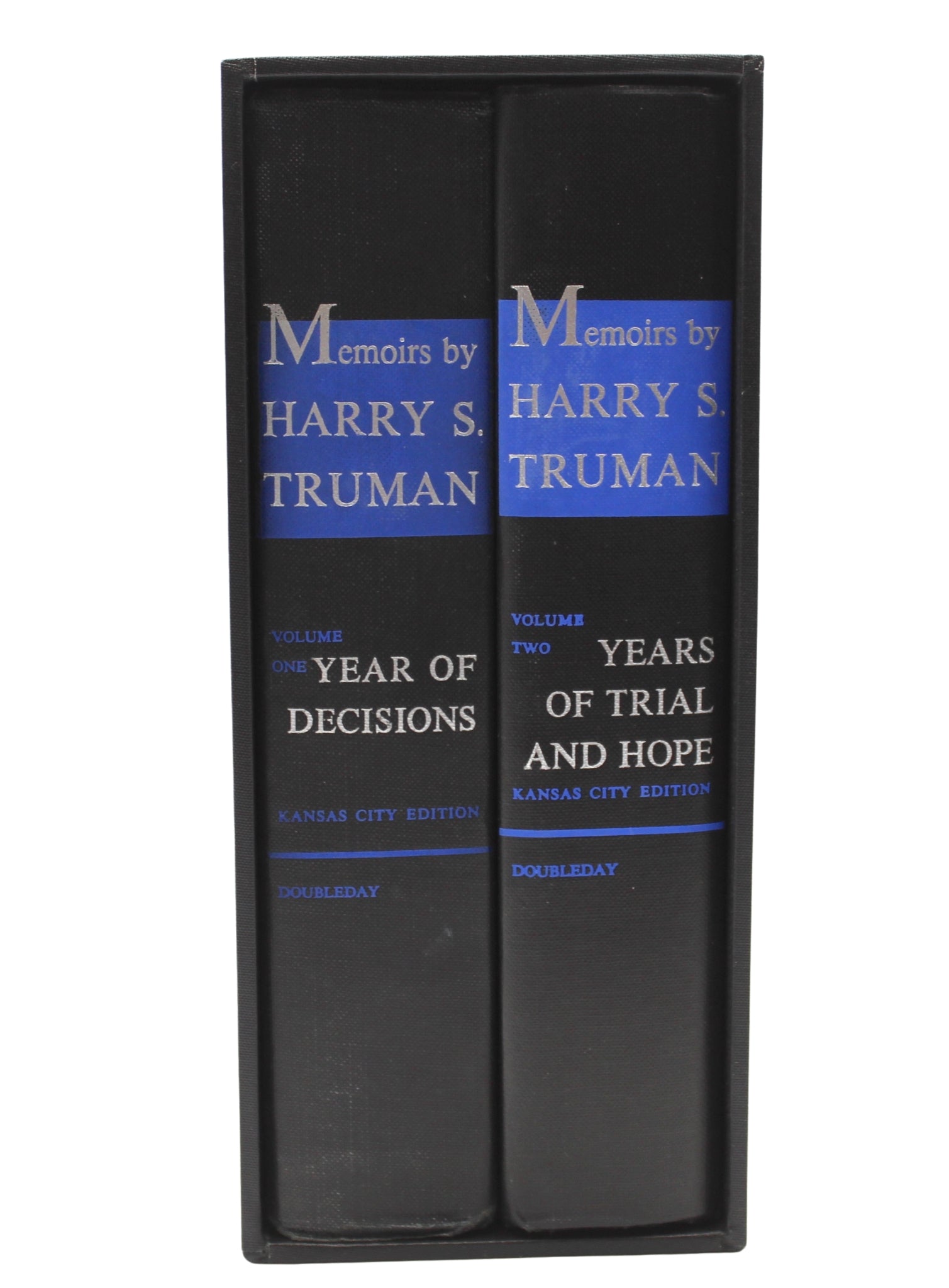 Memoirs: Year of Decisions and Years of Trial and Hope, Signed by Harry S. Truman, Kansas City Edition - The Great Republic