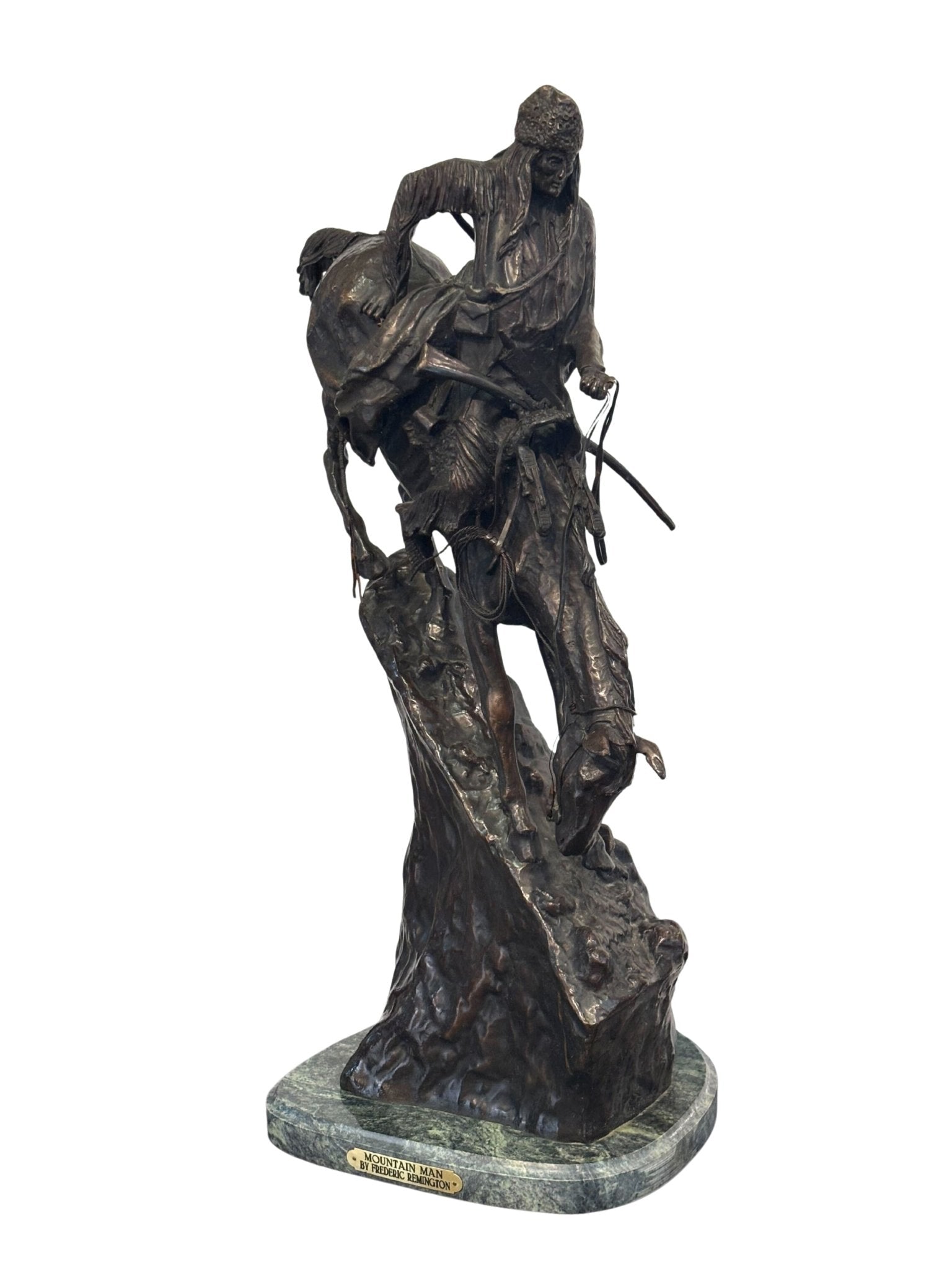 "Mountain Man" Bronze Sculpture, after Frederic Remington - The Great Republic