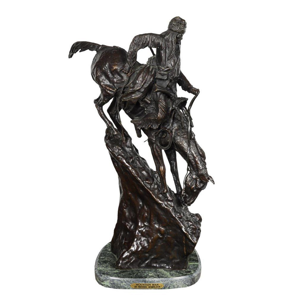 "Mountain Man" Bronze Sculpture, after Frederic Remington - The Great Republic