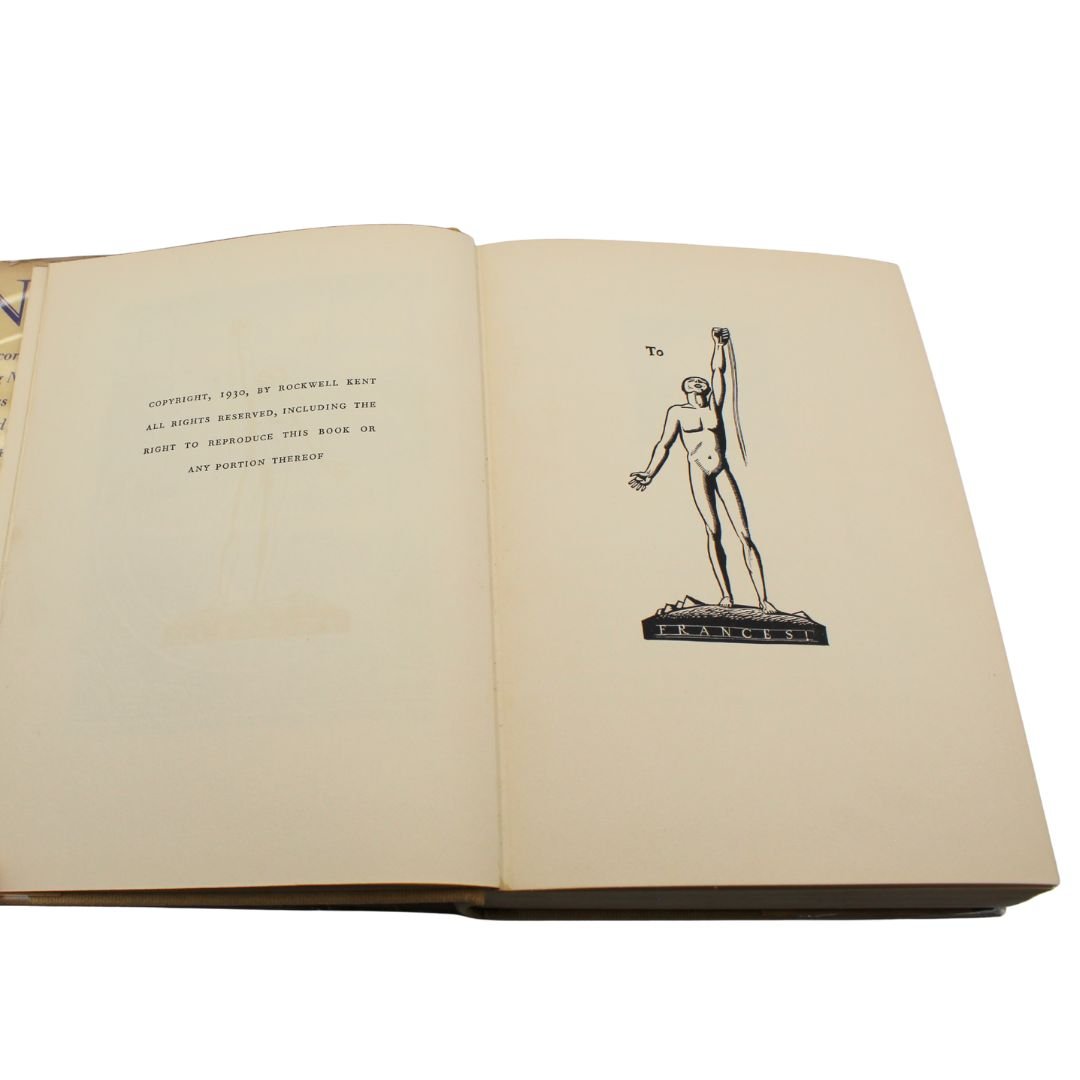 N by E by Rockwell Kent, First Trade Edition in Dust Jacket, 1930