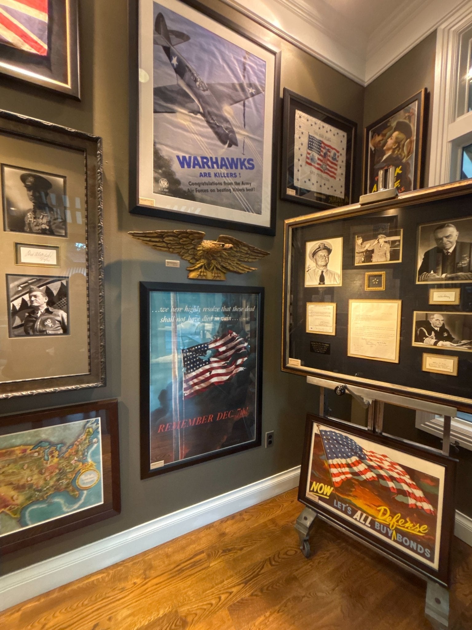 Navy 5 - Star Admirals Collage, with Signatures of Nimitz, Halsey, King, and Leahy - The Great Republic