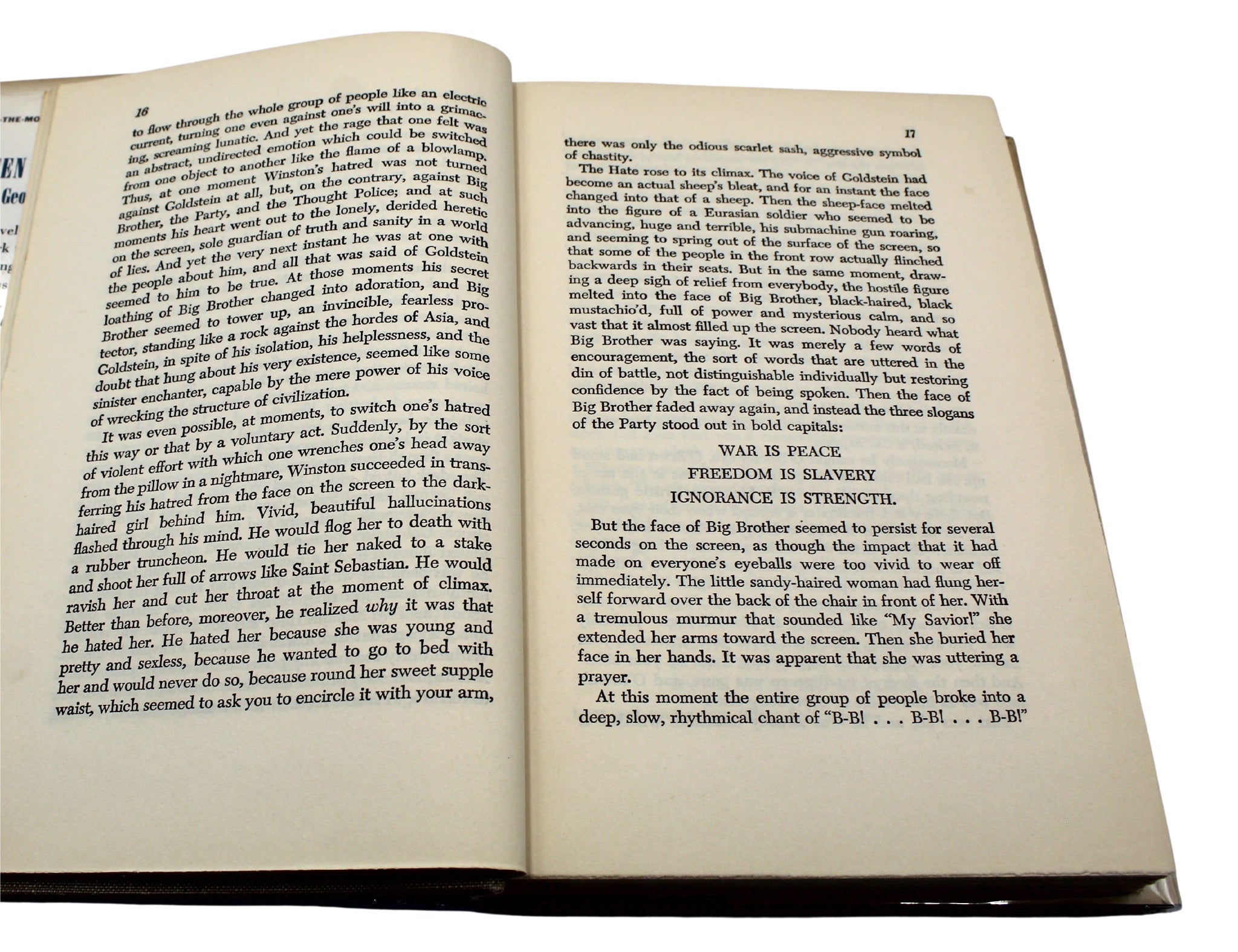 Nineteen Eighty - Four by George Orwell, Book of The Month Club Edition in Original Dust Jacket, 1949 - The Great Republic