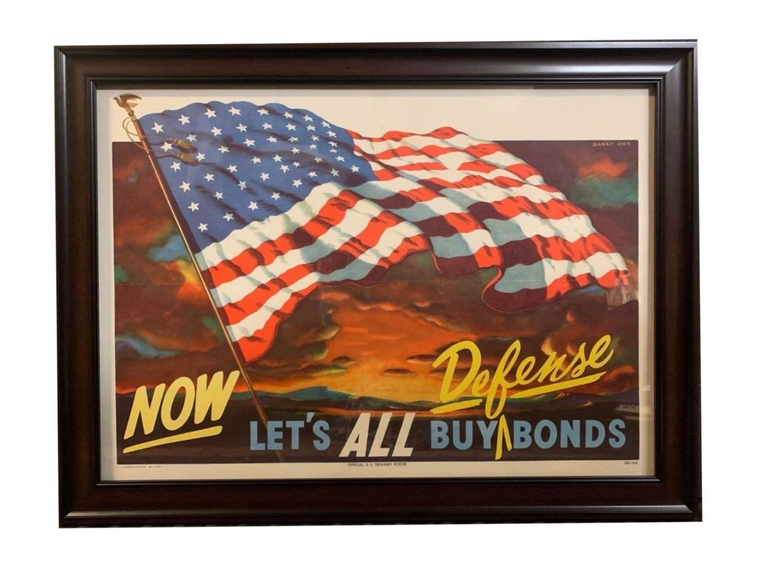 "Now Let's All Buy Defense Bonds" Vintage Poster by Gary Orr, 1950 - The Great Republic