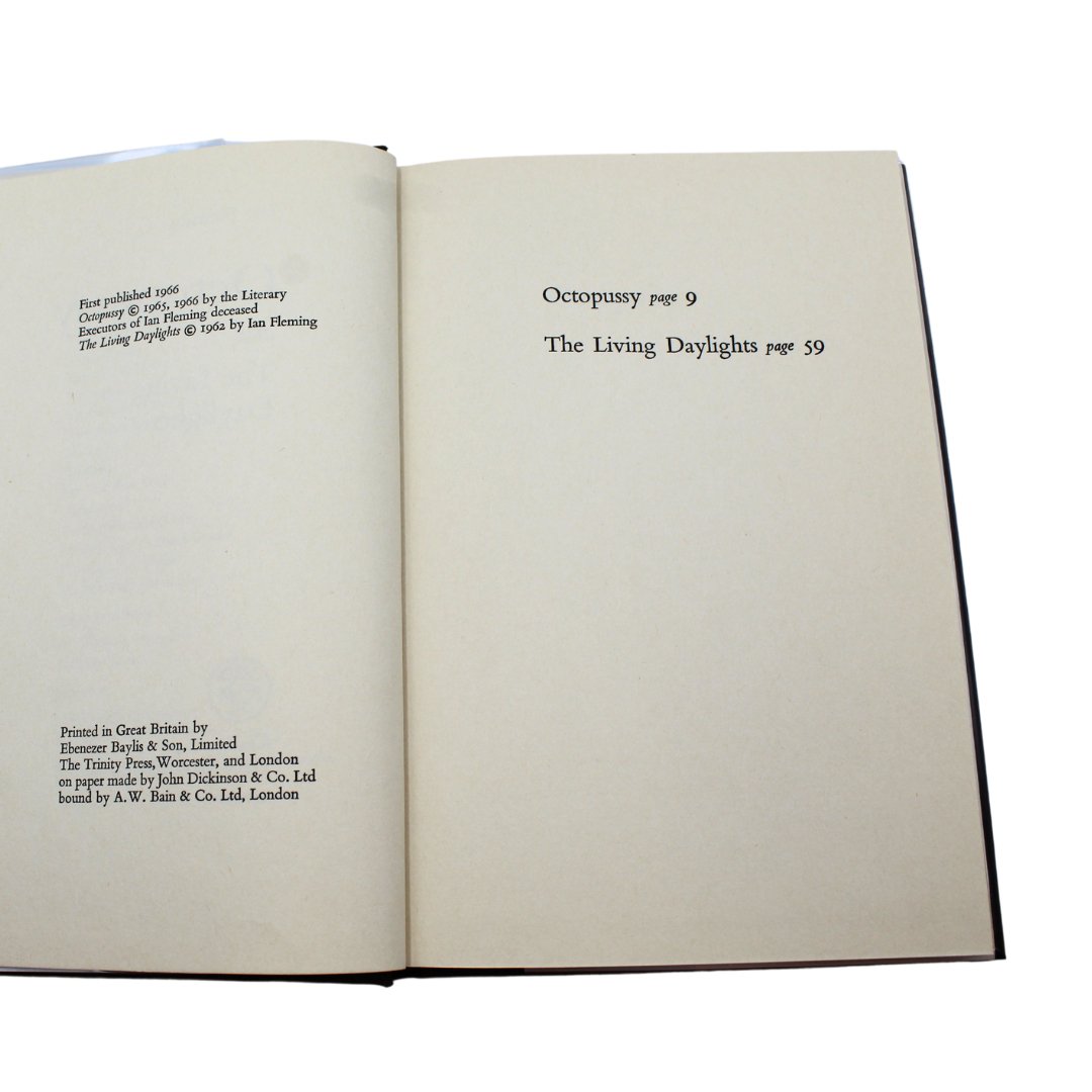 Octopussy and The Living Daylights by Ian Fleming, in Original Dust Jacket, 1966 - The Great Republic