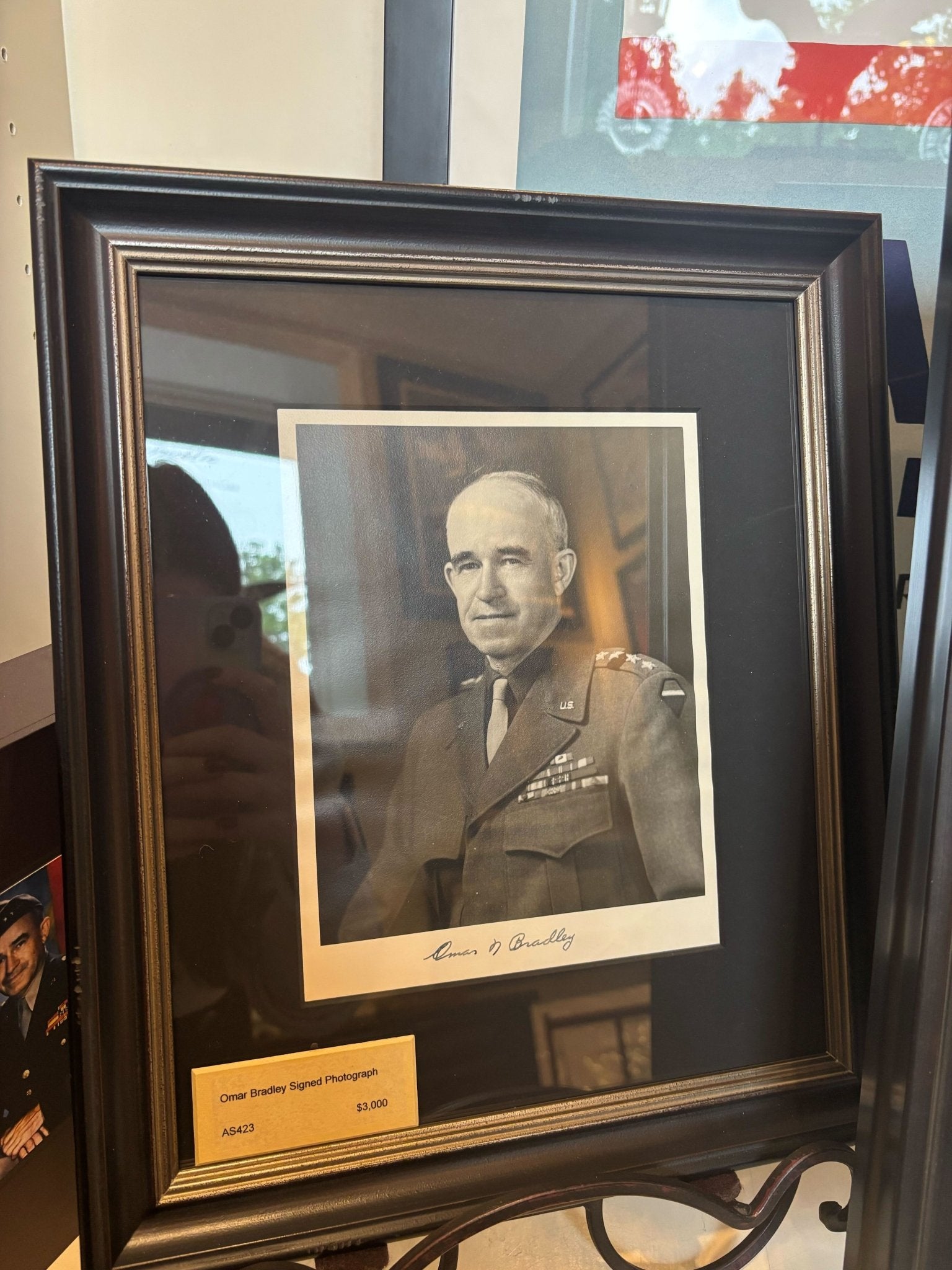 Omar Bradley Signed Photograph, Dated February 8, 1946 on back - The Great Republic