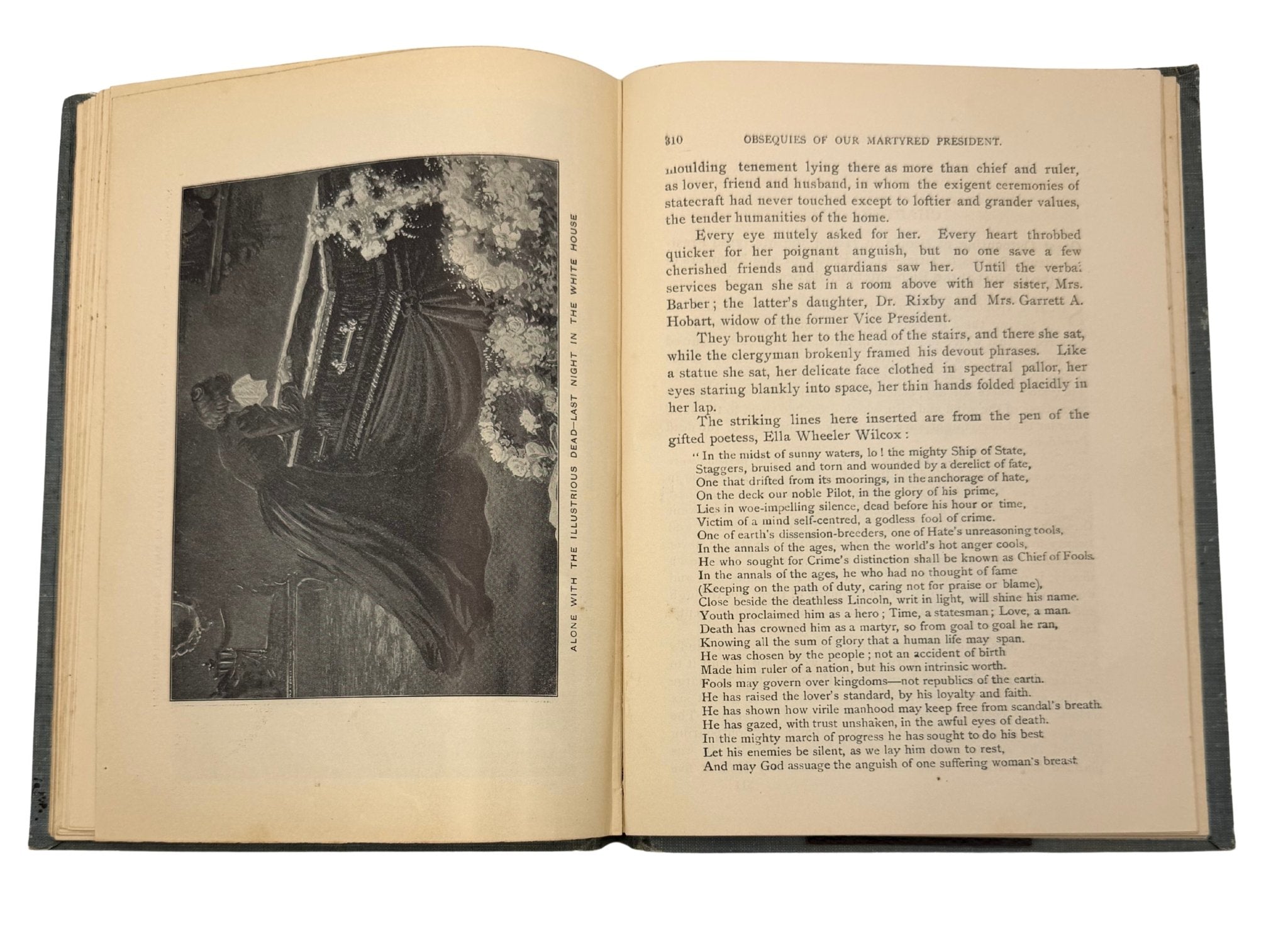 Our Martyred President: Memorial Life of William McKinley, Salesman's Copy, 1901, presented with Original Small Mourning Flag - The Great Republic