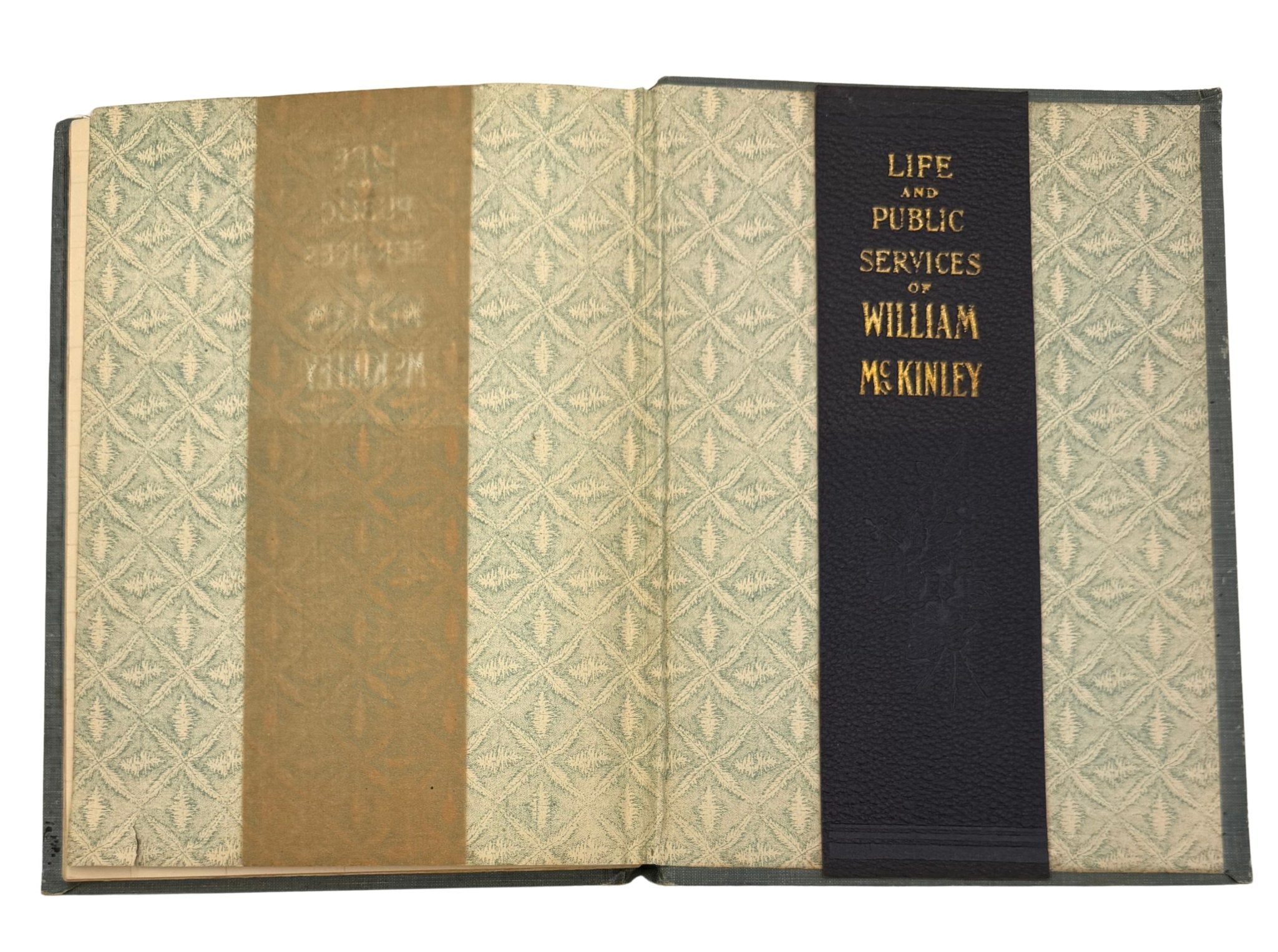 Our Martyred President: Memorial Life of William McKinley, Salesman's Copy, 1901, presented with Original Small Mourning Flag - The Great Republic