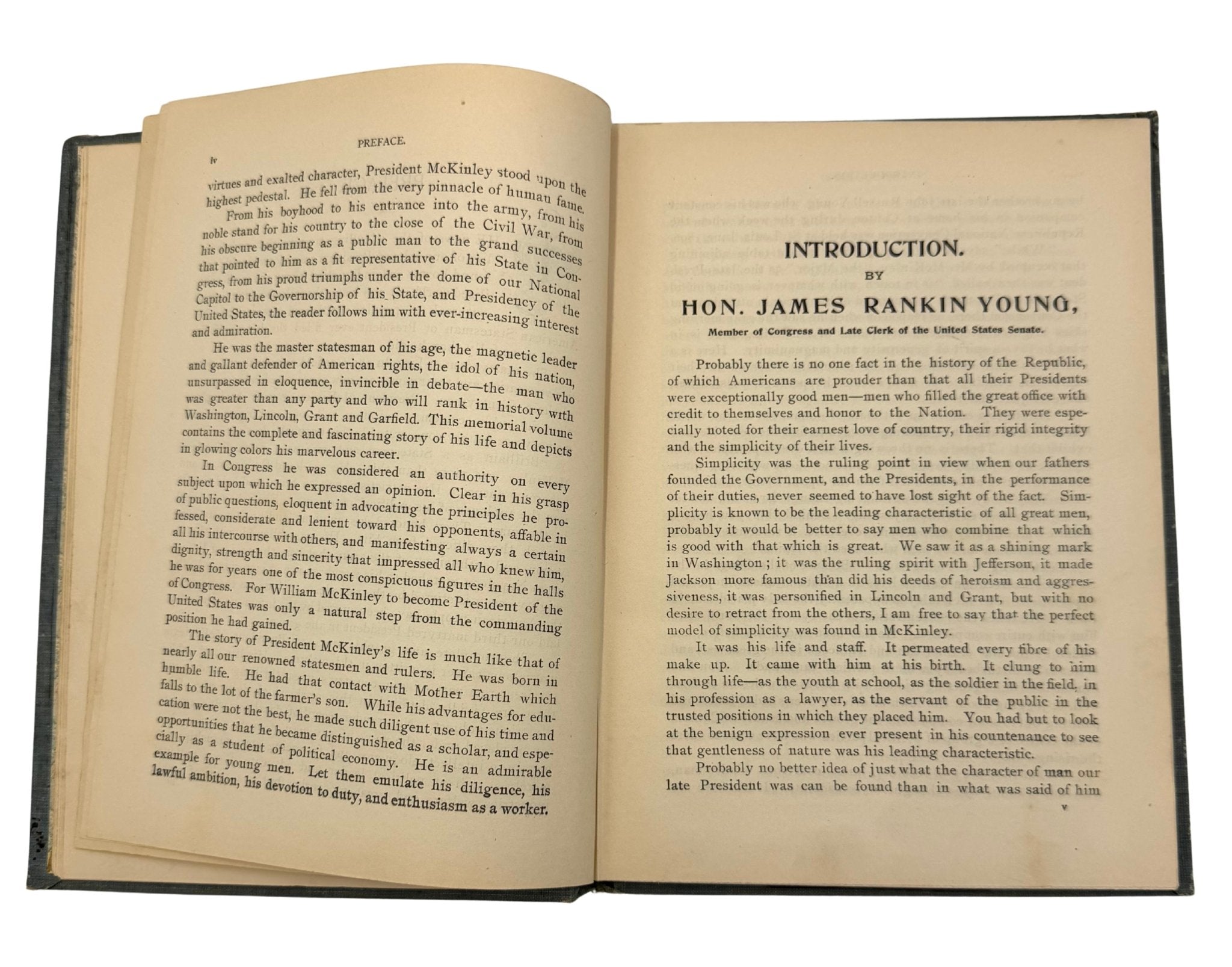 Our Martyred President: Memorial Life of William McKinley, Salesman's Copy, 1901, presented with Original Small Mourning Flag - The Great Republic