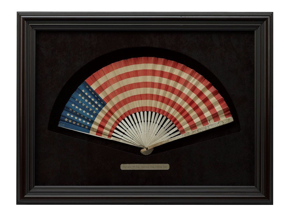 Patriotic 48 - Star American Flag Folding Fan - The Great Republic