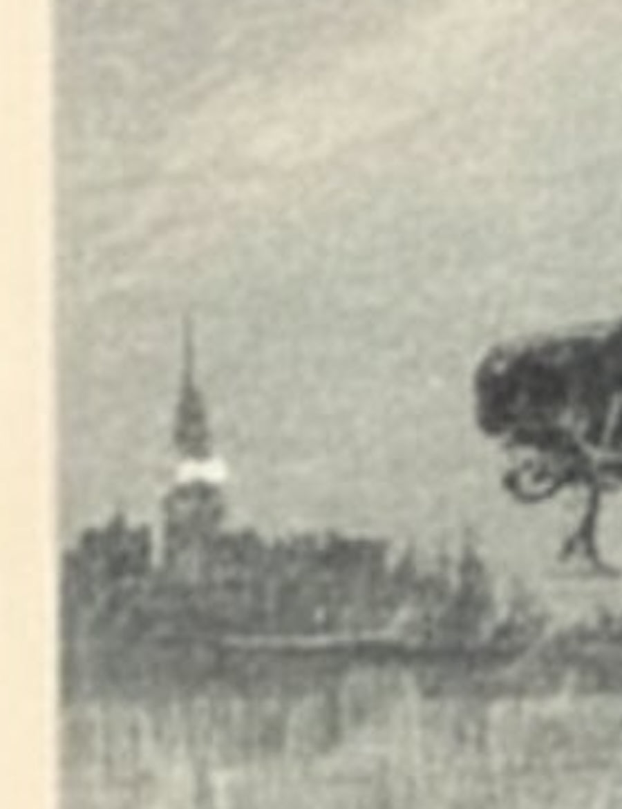 Paul Revere Midnight Ride Etching by H. Faber, Published by H. L. Everett, circa 1890 - The Great Republic