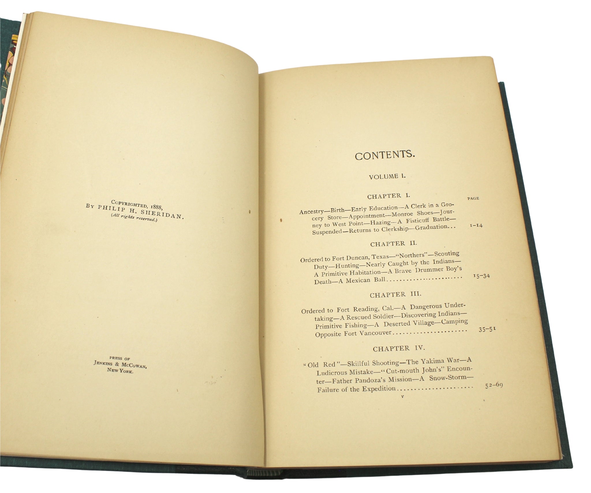 Personal Memoirs of P. H. Sheridan, First Edition, Two - Volume Set, 1888 - The Great Republic
