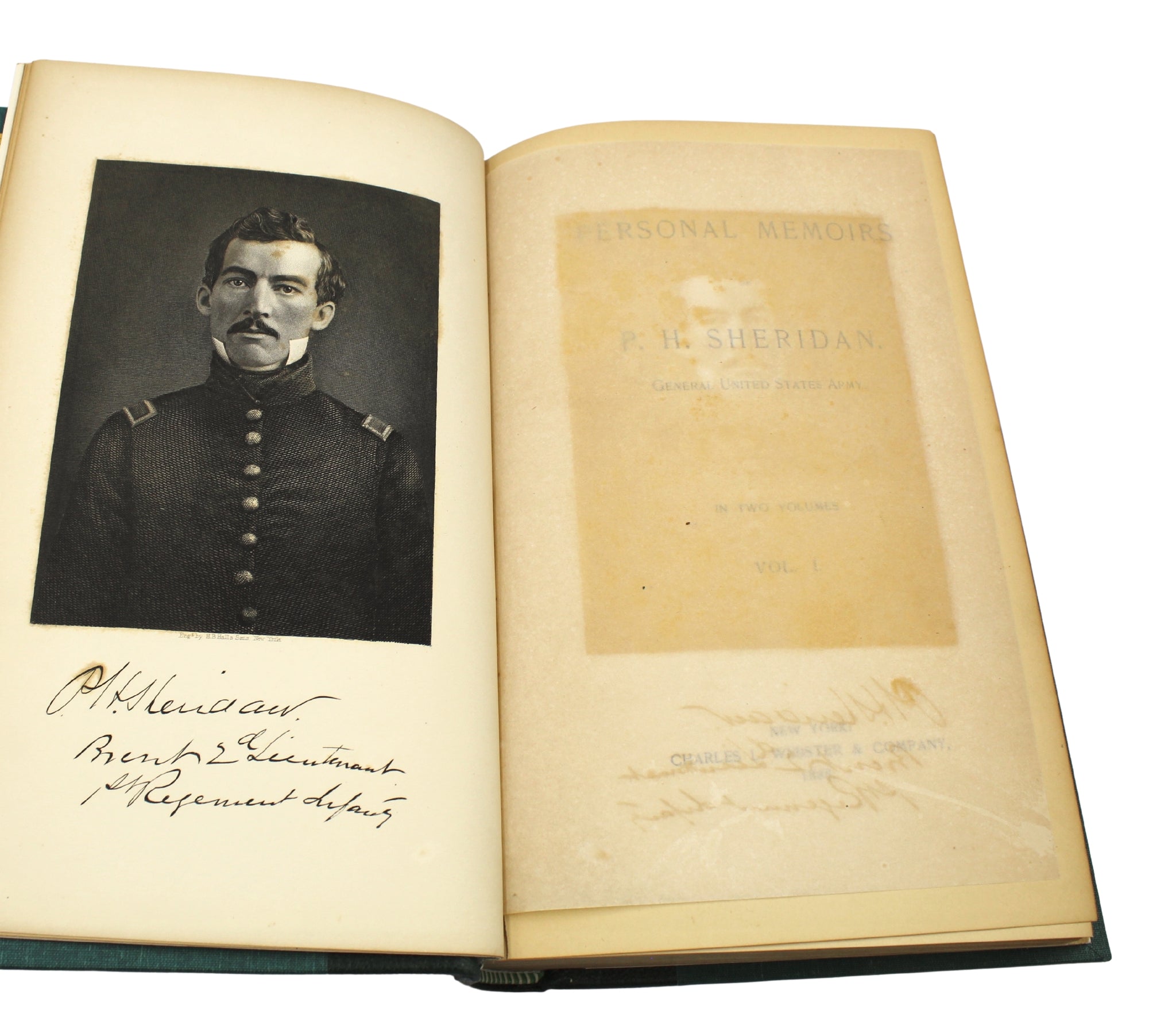 Personal Memoirs of P. H. Sheridan, First Edition, Two - Volume Set, 1888 - The Great Republic