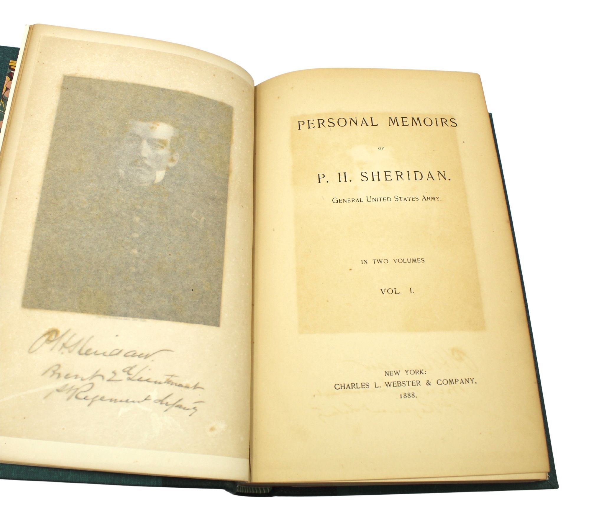 Personal Memoirs of P. H. Sheridan, First Edition, Two - Volume Set, 1888 - The Great Republic