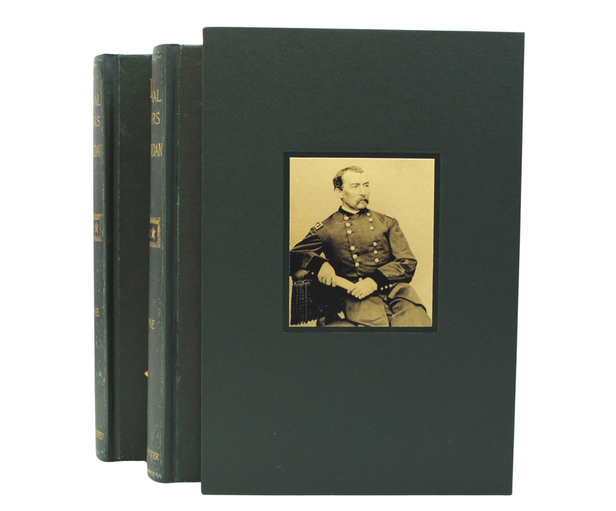 Personal Memoirs of P.H. Sheridan, First Edition, in Shoulder Strap Binding, Two-Volume Set, 1888 - The Great Republic