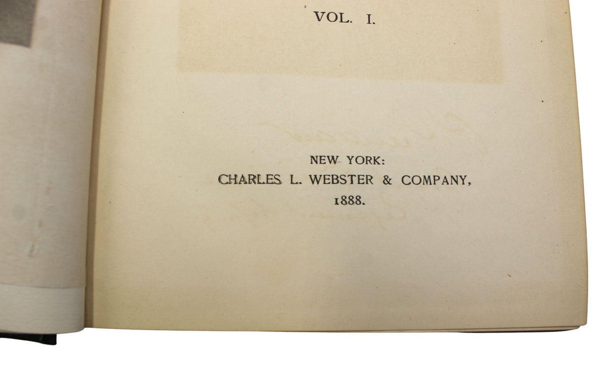 Personal Memoirs of P.H. Sheridan, First Edition, in Shoulder Strap Binding, Two-Volume Set, 1888 - The Great Republic