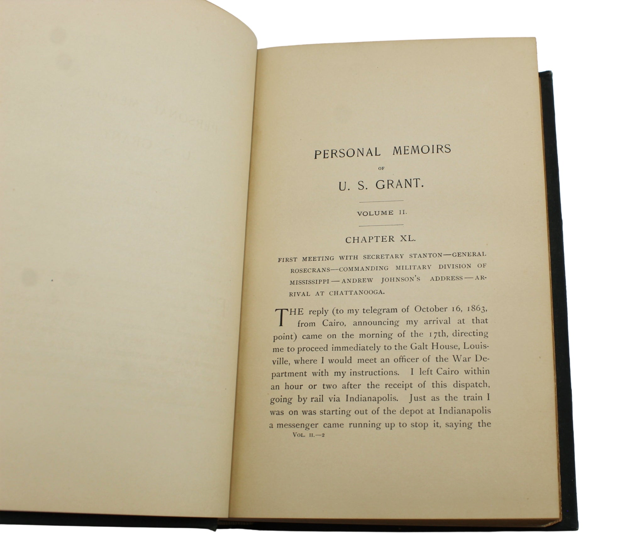 Personal Memoirs of U.S. Grant, First Edition, Two - Volume Set, Circa 1885 - 1886 - The Great Republic