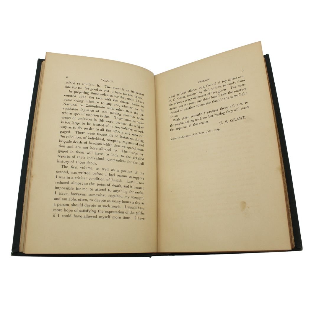 Personal Memoirs of U.S. Grant, First Edition, Two - Volume Set, Circa 1885 - 1886 - The Great Republic