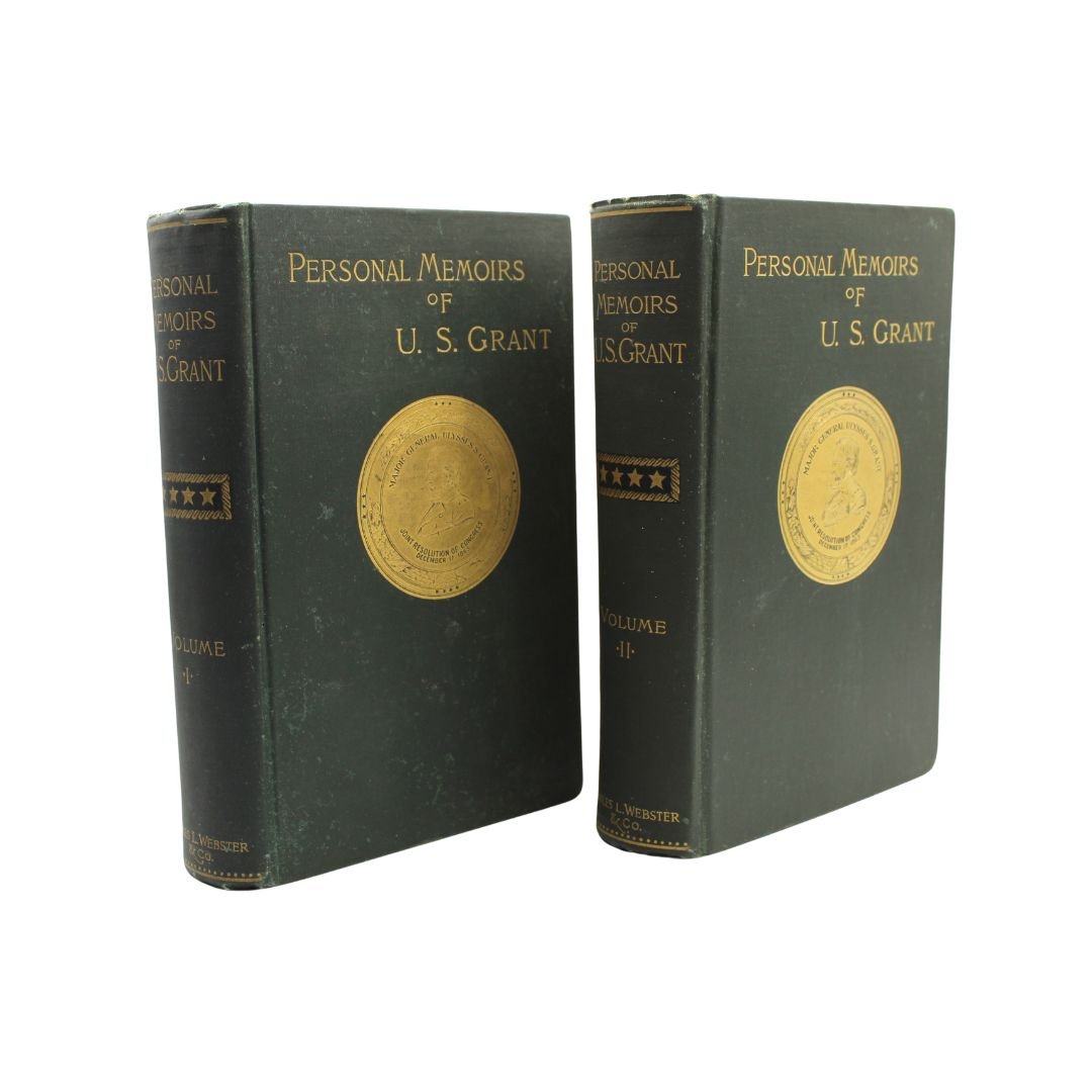 Personal Memoirs of U.S. Grant, First Edition, Two - Volume Set, Circa 1885 - 1886 - The Great Republic