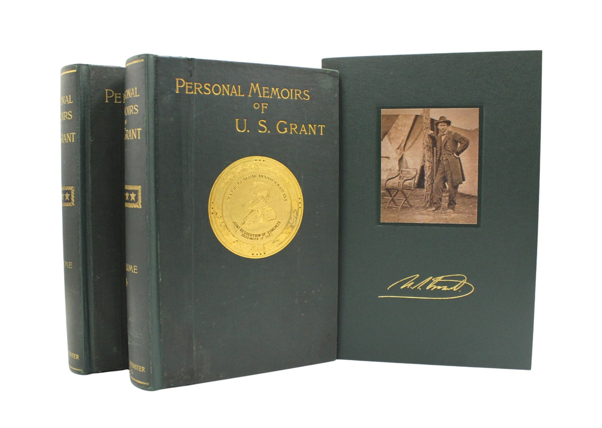 Personal Memoirs of U.S. Grant, Shoulder Strap Edition, First Edition, Two-Volume Set, 1885-1886 - The Great Republic