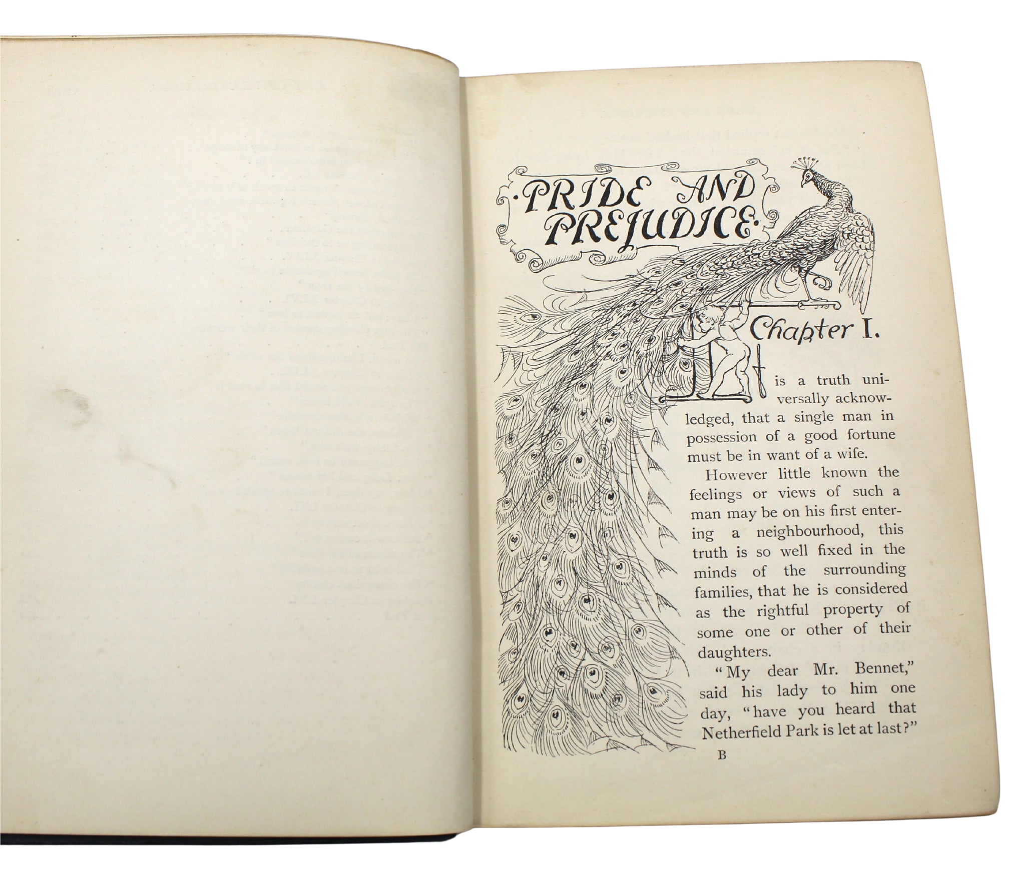 Pride and Prejudice by Jane Austen, Illustrated by Hugh Thomson, Peacock Edition, Second Issue, 1895 - The Great Republic