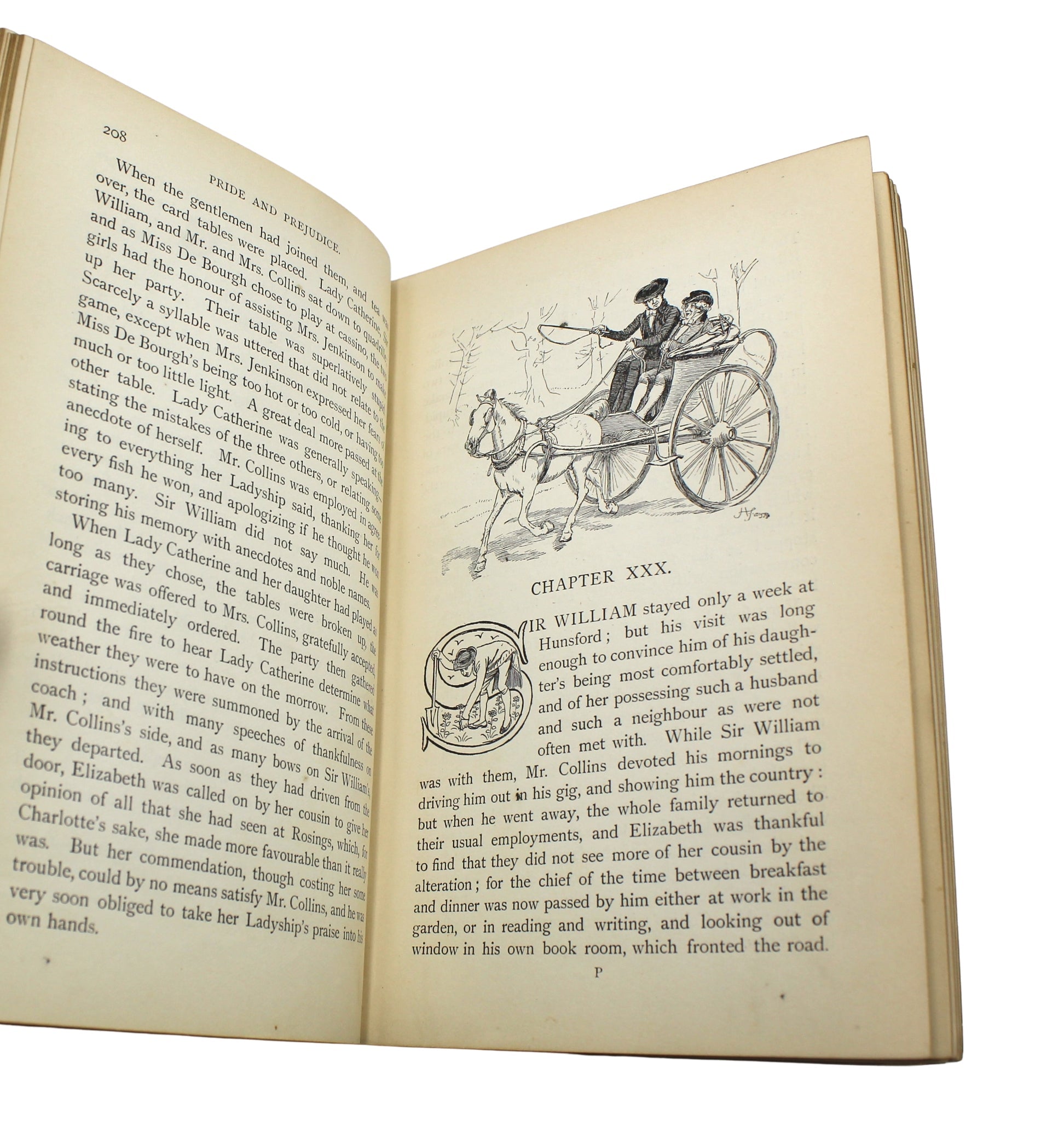 Pride and Prejudice by Jane Austen, Illustrated by Hugh Thomson, Peacock Edition, Second Issue, 1895 - The Great Republic