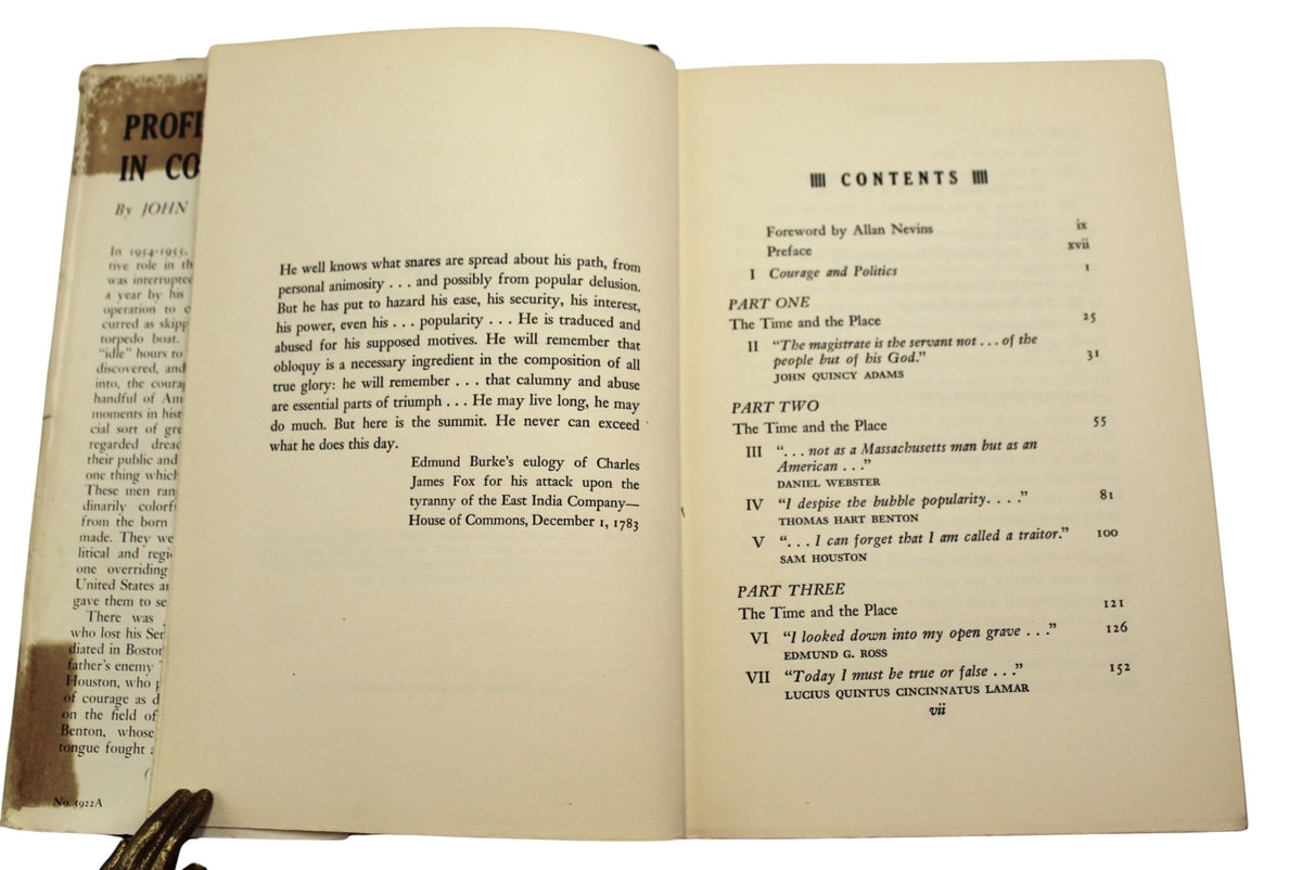 Profiles in Courage by John F. Kennedy, First Edition, First Printing, 1956 - The Great Republic