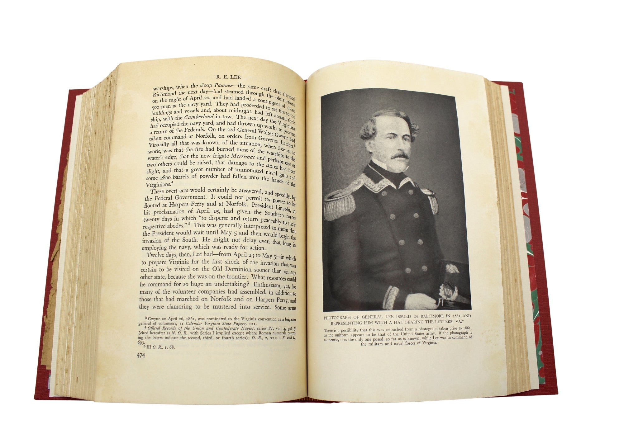 R. E. Lee: A Biography by Douglas Southhall Freeman, Four Volume Set, 1936 - The Great Republic