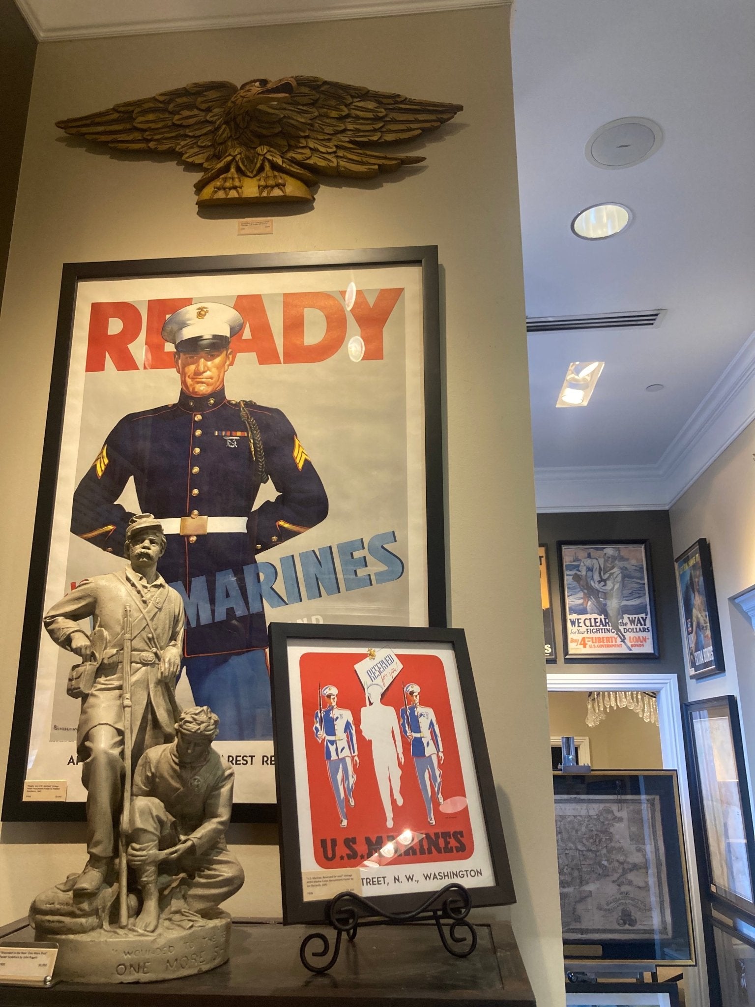 "Ready. Join U.S. Marines" Vintage WWII Recruitment Poster by Haddon Sundblom, 1942 - The Great Republic