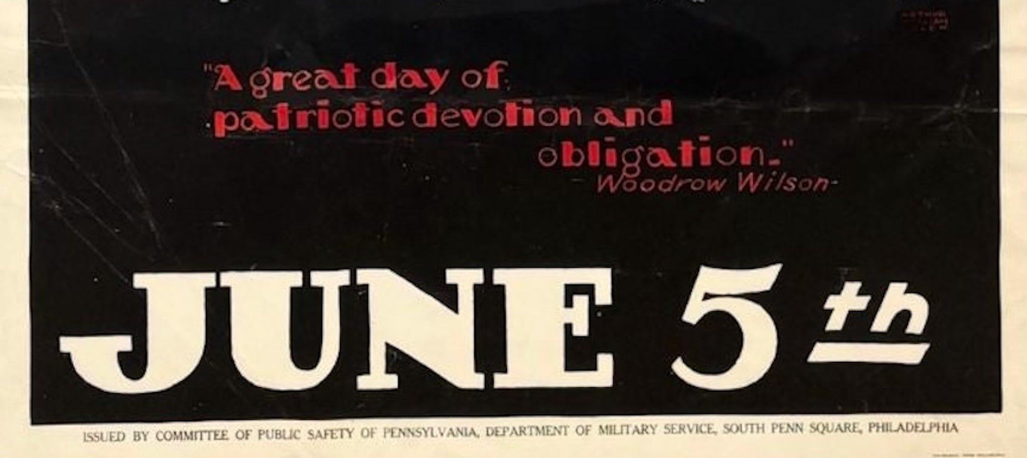 "Register June 5th. A Great Day of Patriotic Devotion and Obligation” Vintage WWI Poster by Arthur W. Colen, 1917 - The Great Republic