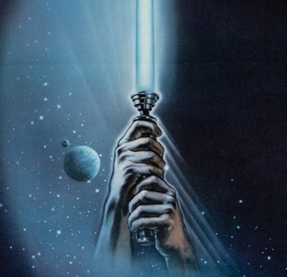 "Return of the Jedi" Vintage Movie Poster, Illustrated by Tim Reamer, 1983 - The Great Republic