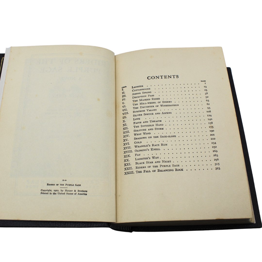 Riders of the Purple Sage by Zane Grey, Grosset & Dunlap Edition, circa 1940 - The Great Republic