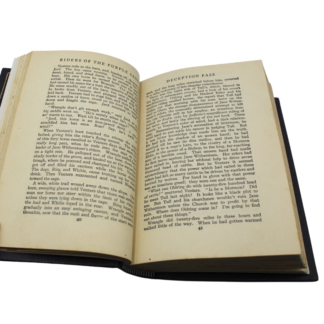Riders of the Purple Sage by Zane Grey, Grosset & Dunlap Edition, circa 1940 - The Great Republic