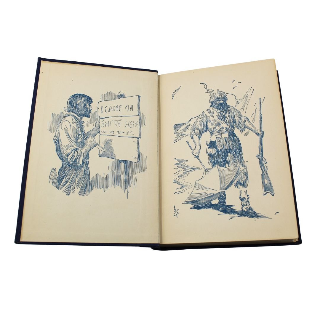Robinson Crusoe by Daniel Defoe, Illustrated by Frank Goodwin, 1925 - The Great Republic