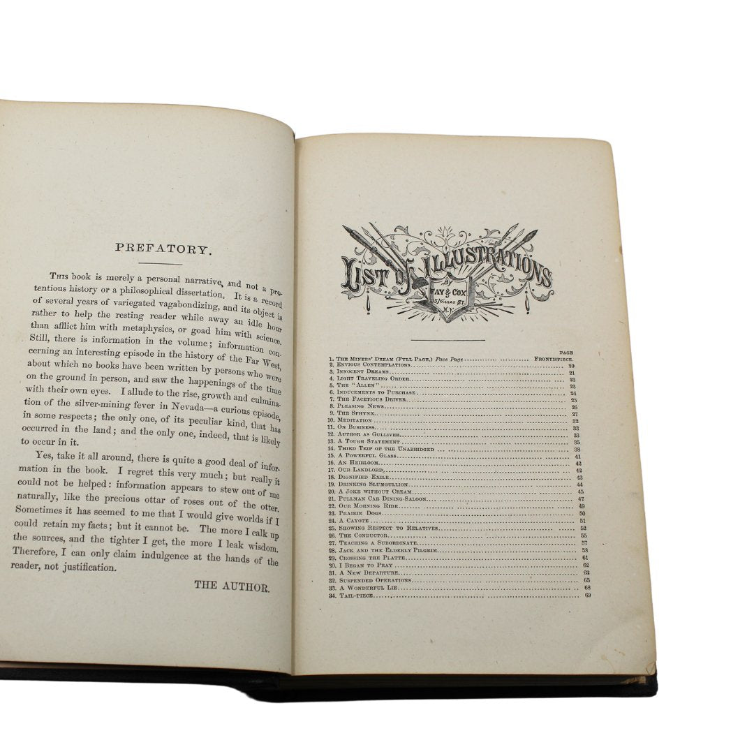 Roughing It by Mark Twain, First American Edition, Later State, 1872 - The Great Republic