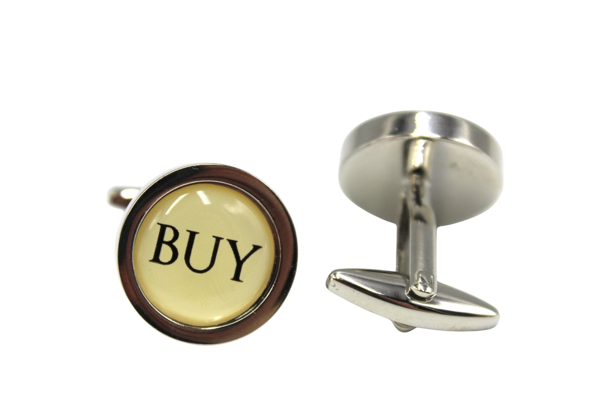 Round Buy Sell Cufflinks - The Great Republic