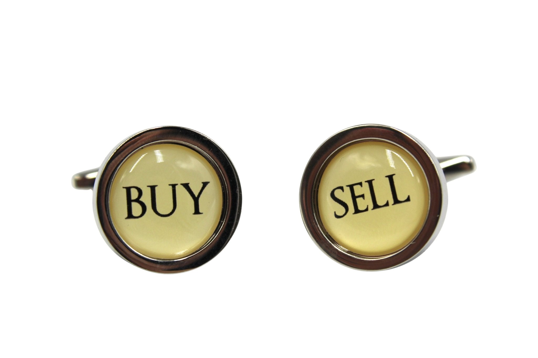 Round Buy Sell Cufflinks - The Great Republic