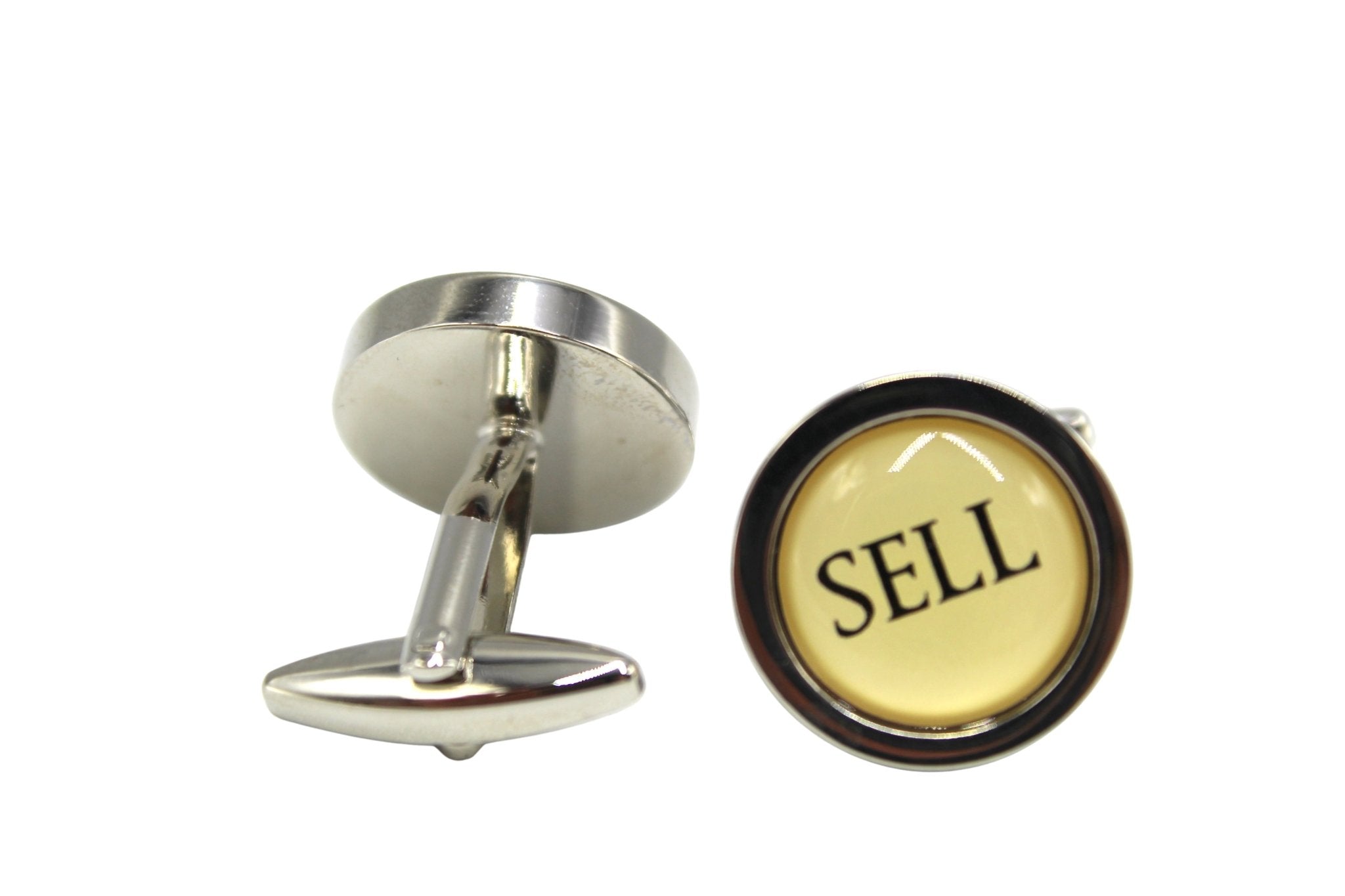 Round Buy Sell Cufflinks - The Great Republic