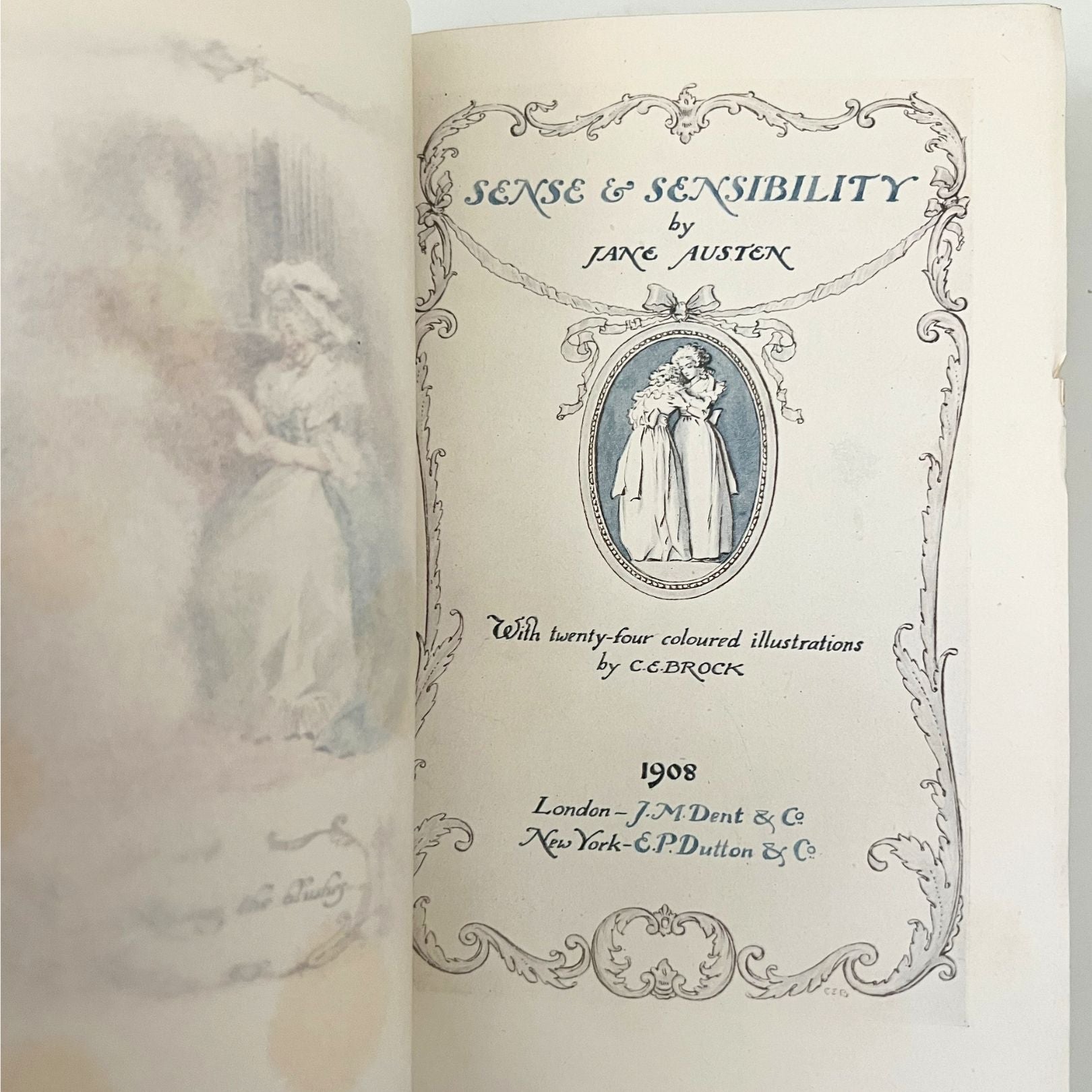 Sense and Sensibility by Jane Austen, Illustrated by C.E. Brock, 1908 - The Great Republic