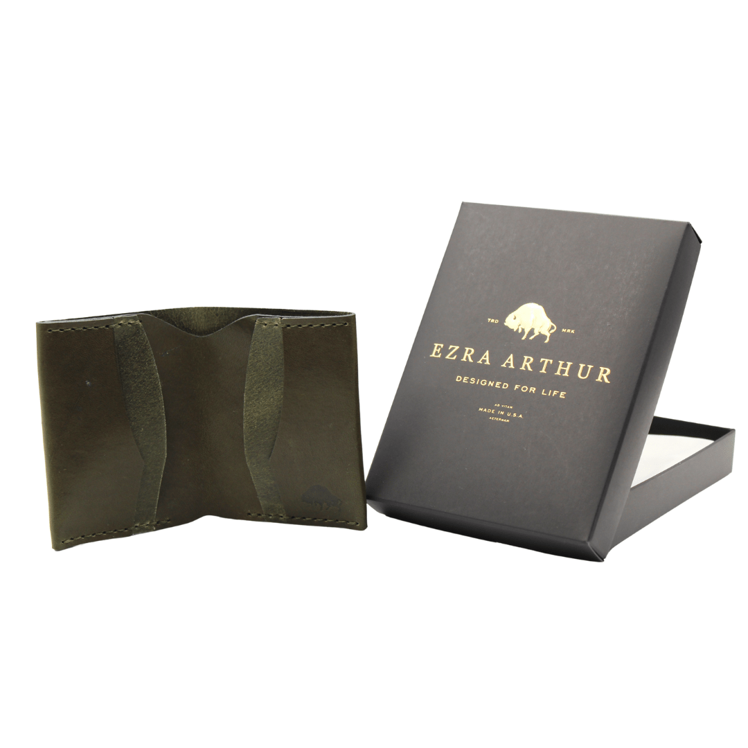 Slim Bifold Wallet in Green - The Great Republic