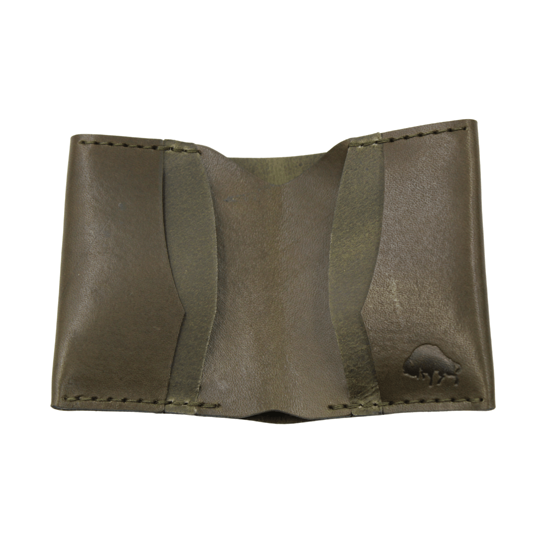 Slim Bifold Wallet in Green - The Great Republic