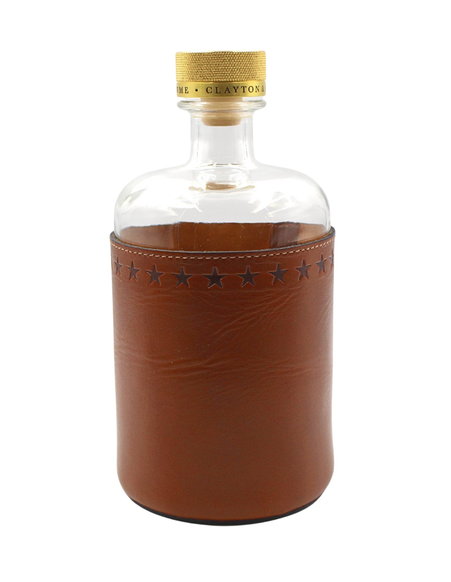 Star Stamped Leather Wrapped Decanter - The Great Republic