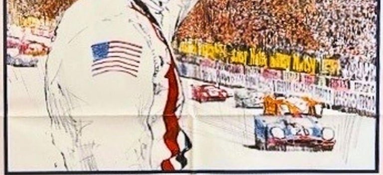 "Steve McQueen. Le Mans" Vintage Movie Poster, 1971 - The Great Republic