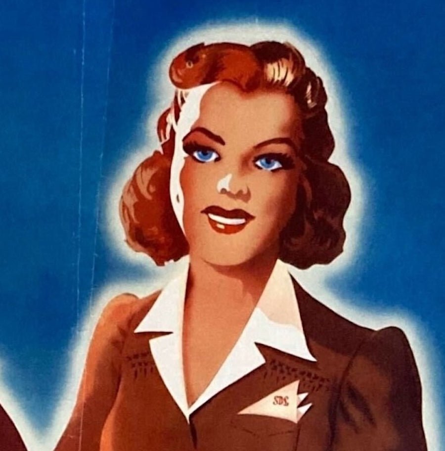 "Take Part of your change in War Savings Stamps" Vintage WWII Poster, 1942 - The Great Republic